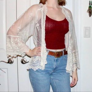 American Eagle Lacey Kimono
